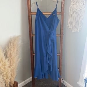 LULU’S | Wrap Dress | Blue | Size S